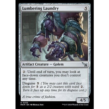 Lumbering Laundry - Foil