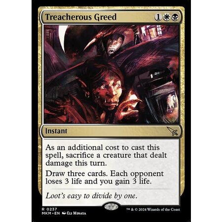 Treacherous Greed