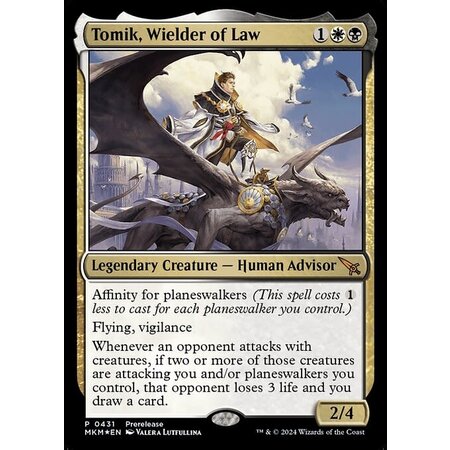 Tomik, Wielder of Law - Foil - Prerelease Promo