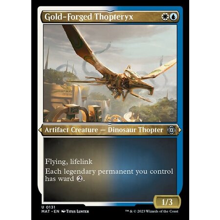 Gold-Forged Thopteryx - Foil Etched