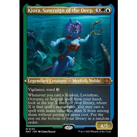 Kiora, Sovereign of the Deep - Foil Etched