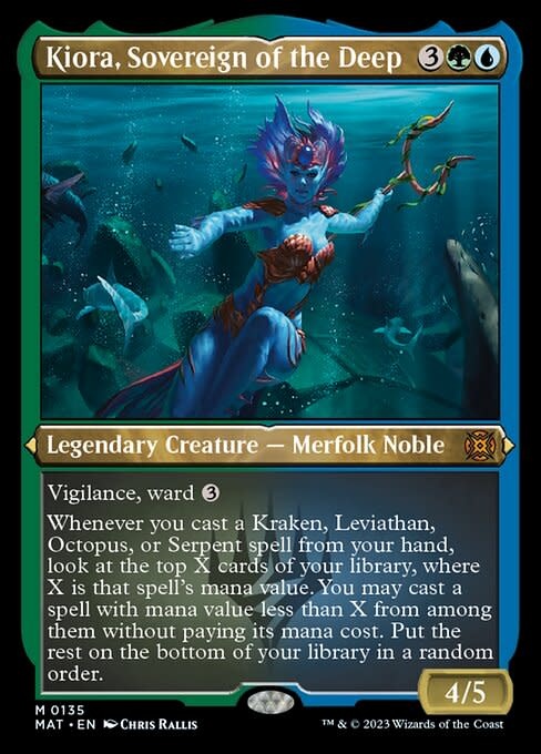 Kiora, Sovereign of the Deep - Foil Etched