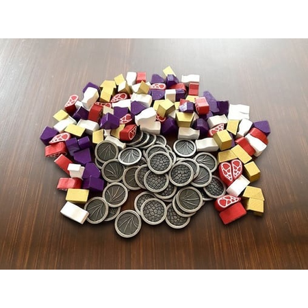Wyrmspan Upgrade - Metal Coins & Wooden Pieces