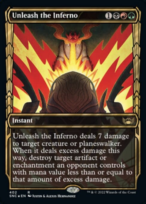 Unleash the Inferno - Gilded Foil