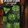 Silicone Dice Set - Dragon Storm - Green Scales