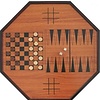 Crokinole 3 in 1 (Checkers & Backgammon)