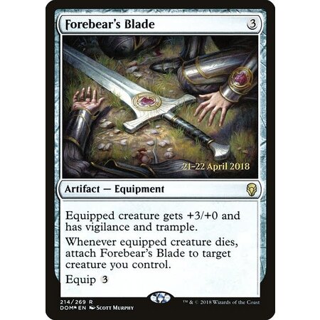 Forebear's Blade - Foil - Prerelease Promo