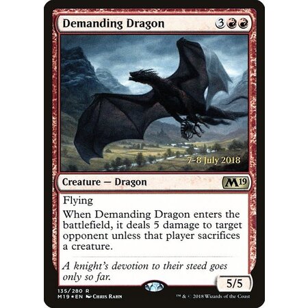 Demanding Dragon - Foil - Prerelease Promo
