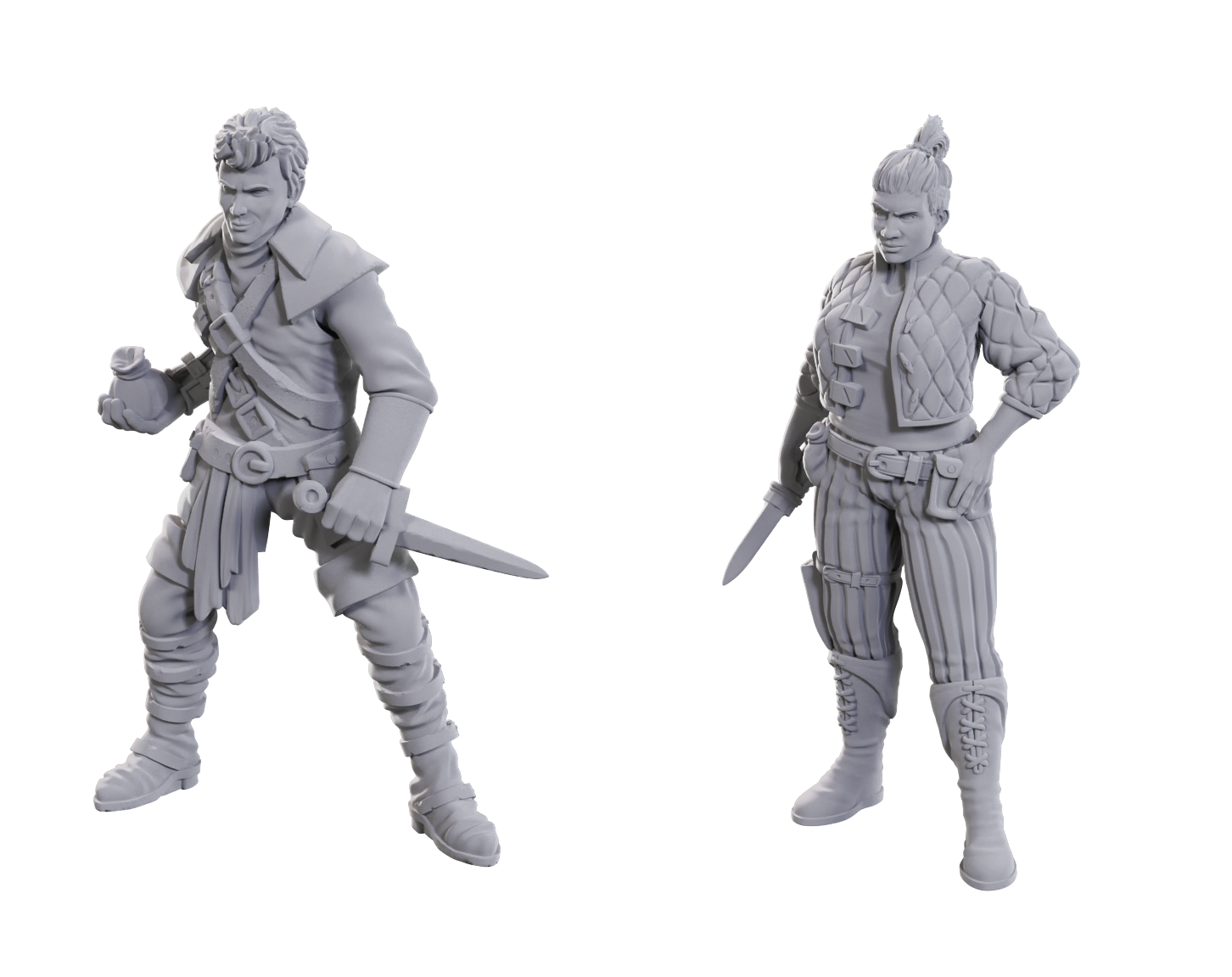 Pathfinder Battles Unpainted Minis - Cutpurses (Male & Female)
