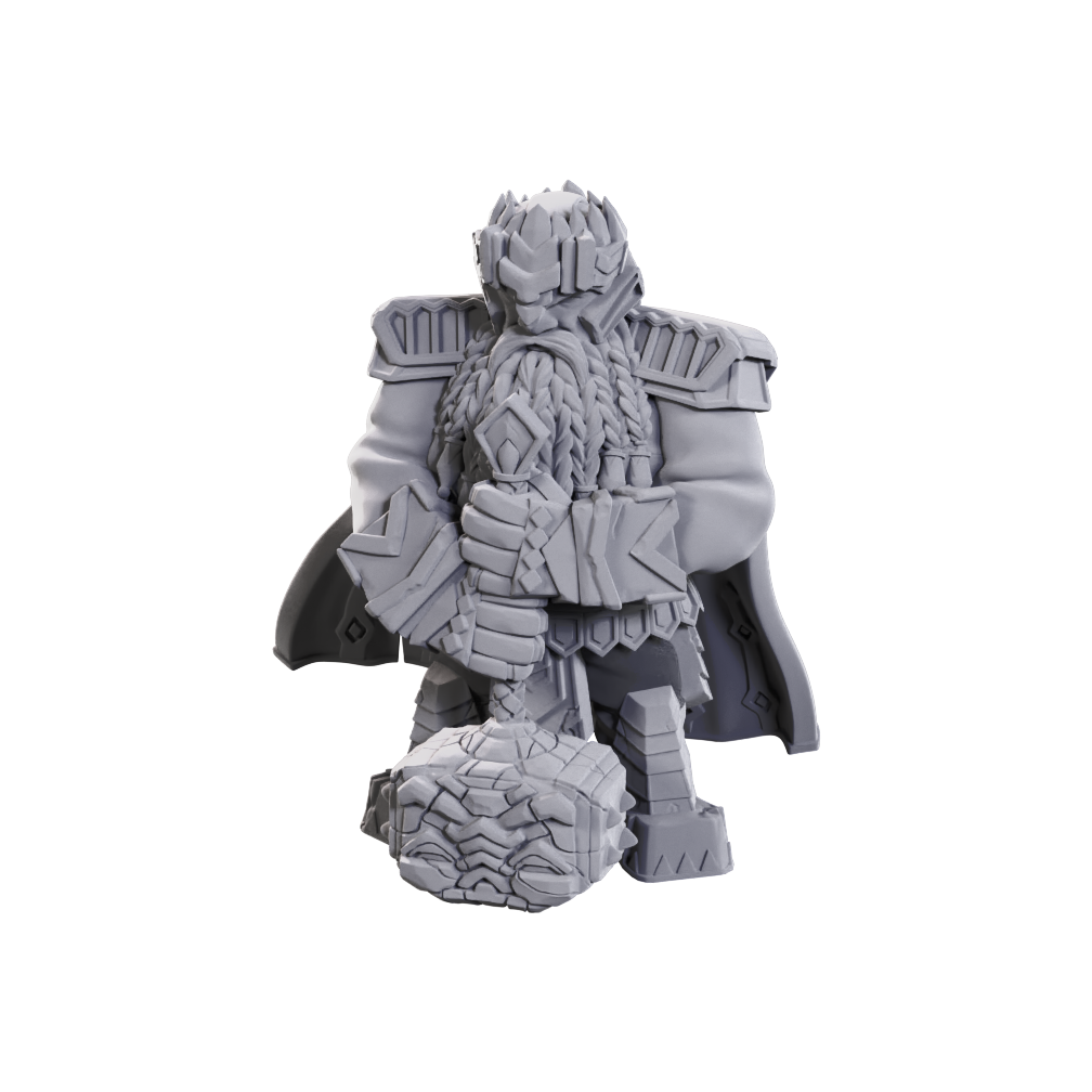 Pathfinder Battles Unpainted Minis - Dwarf Champion (High-Level) (Male)