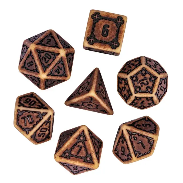 Large RPG Dice Set - Huge Parchment Castle