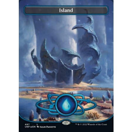 Island (487) - Full Art Galaxy Foil