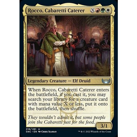 Rocco, Cabaretti Caterer - Foil