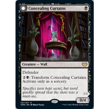 Concealing Curtains - Foil