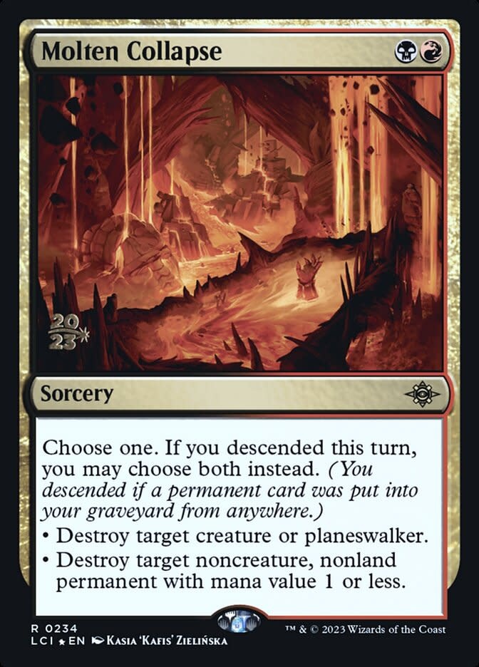 Molten Collapse - Foil - Prerelease Promo