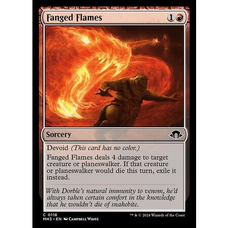 Fanged Flames - Foil