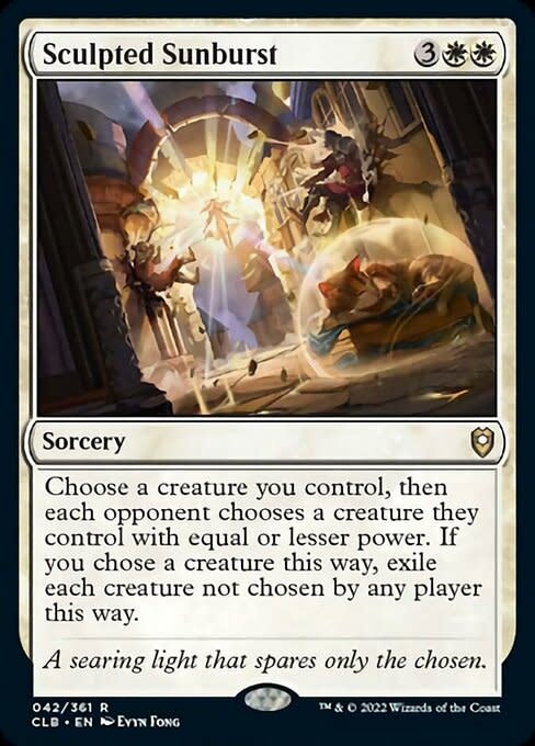 Sculpted Sunburst - Foil