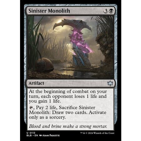 Sinister Monolith - Foil