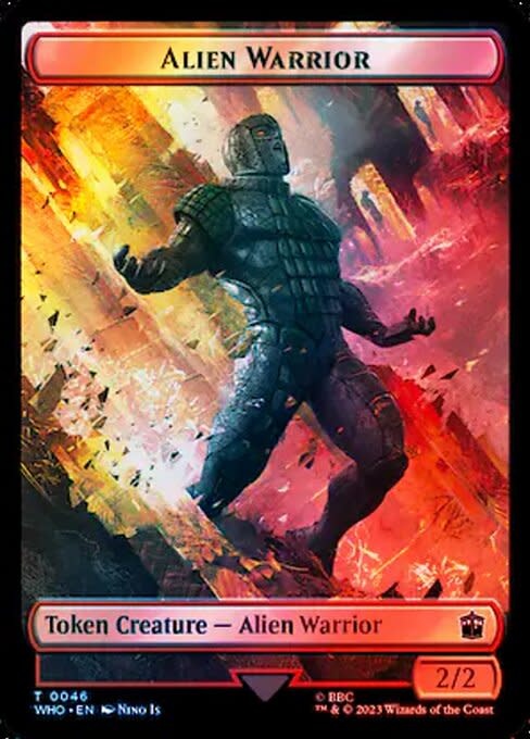 Alien Warrior Token (WHO) - Surge Foil