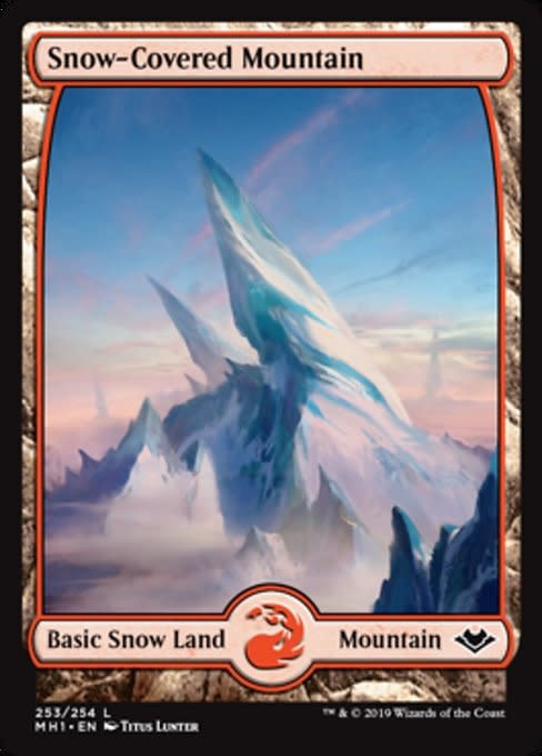 Snow-Covered Mountain - Full Art (253)