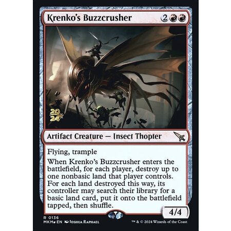 Krenko's Buzzcrusher - Foil - Prerelease Promo