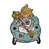 Alice's Adventure In Diceland Enamel Pin: Alice