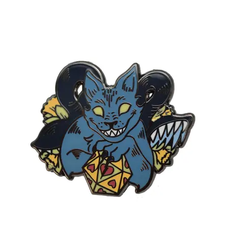 Alice's Adventure In Diceland Enamel Pin: Cheshire Displacer Beast