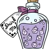 Alice's Adventure In Diceland Enamel Pin: Drink Me