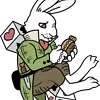Alice's Adventure In Diceland Enamel Pin: The White Hare