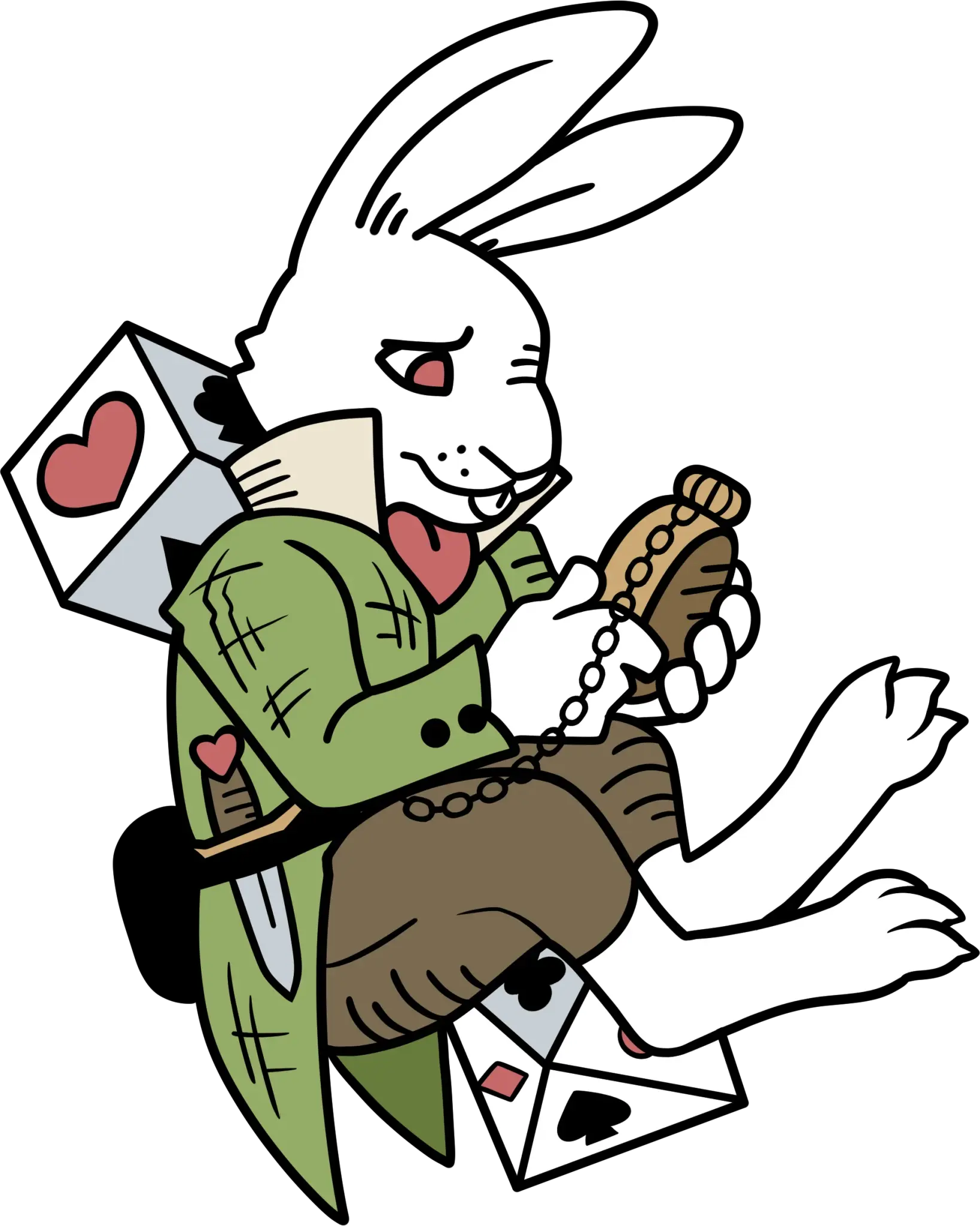 Alice's Adventure In Diceland Enamel Pin: The White Hare