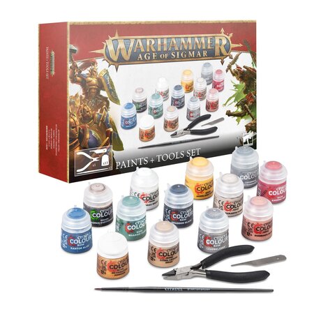 Warhammer Age of Sigmar: Paints & Tools Set