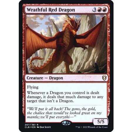 Wrathful Red Dragon - Prerelease Promo - Foil