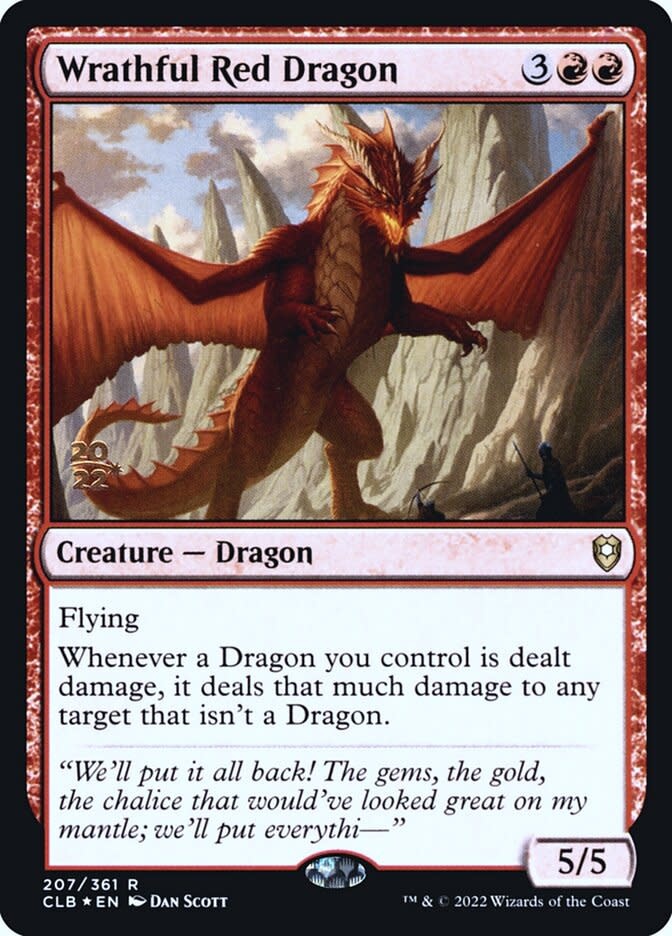 Wrathful Red Dragon - Prerelease Promo - Foil