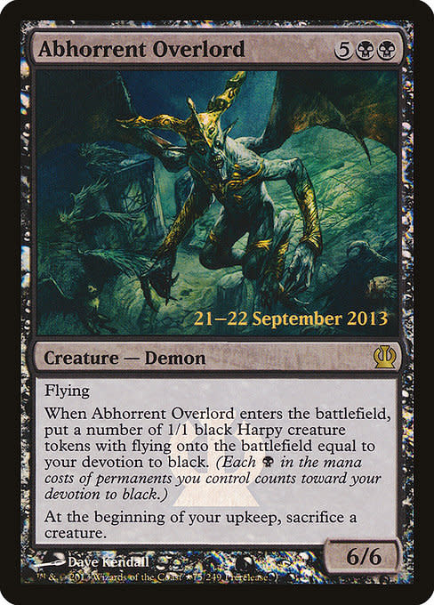 Abhorrent Overlord - Foil - Prerelease Promo
