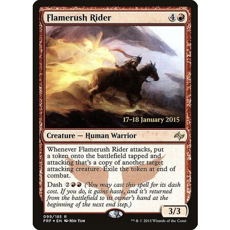 Flamerush Rider - Foil - Prerelease Promo