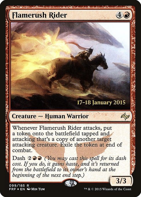 Flamerush Rider - Foil - Prerelease Promo