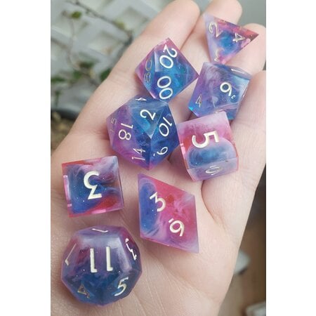 Vaporwave Clouds - RPG Dice Set