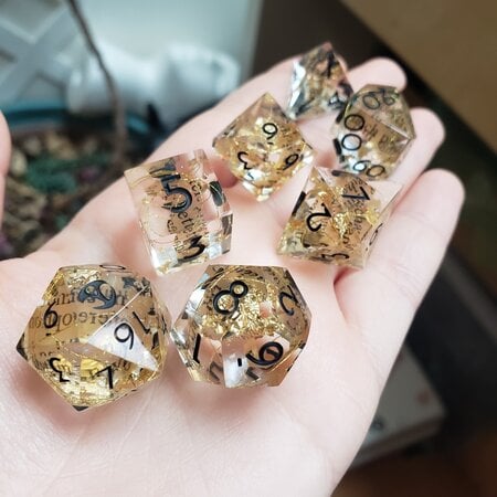 Gilded Pages - RPG Dice Set