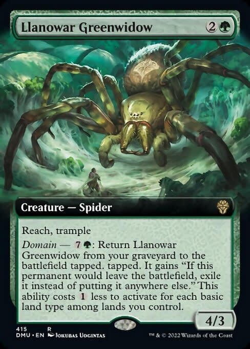 Llanowar Greenwidow - Foil
