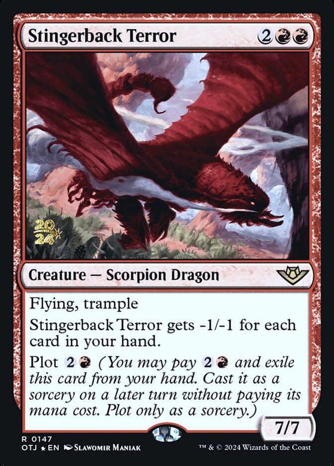 Stingerback Terror - Foil - Prerelease Promo
