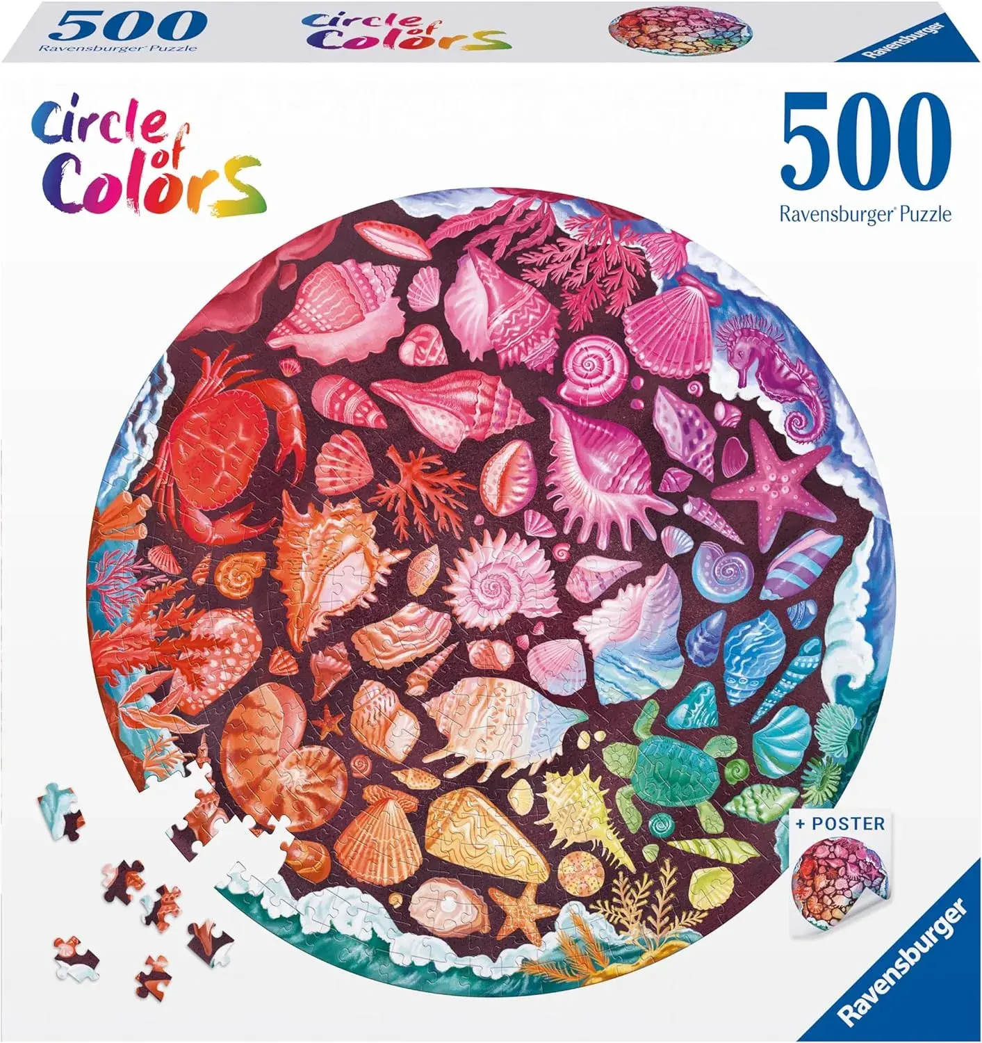500 - Circular Puzzle - Seashells