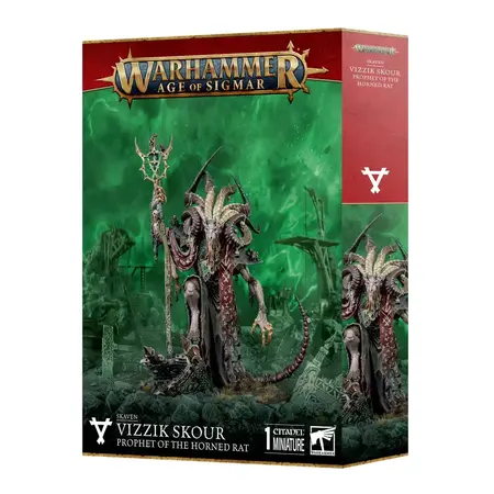 Warhammer Age of Sigmar: Skaven - Vizzik Skour, Prophet of the Horned Rat
