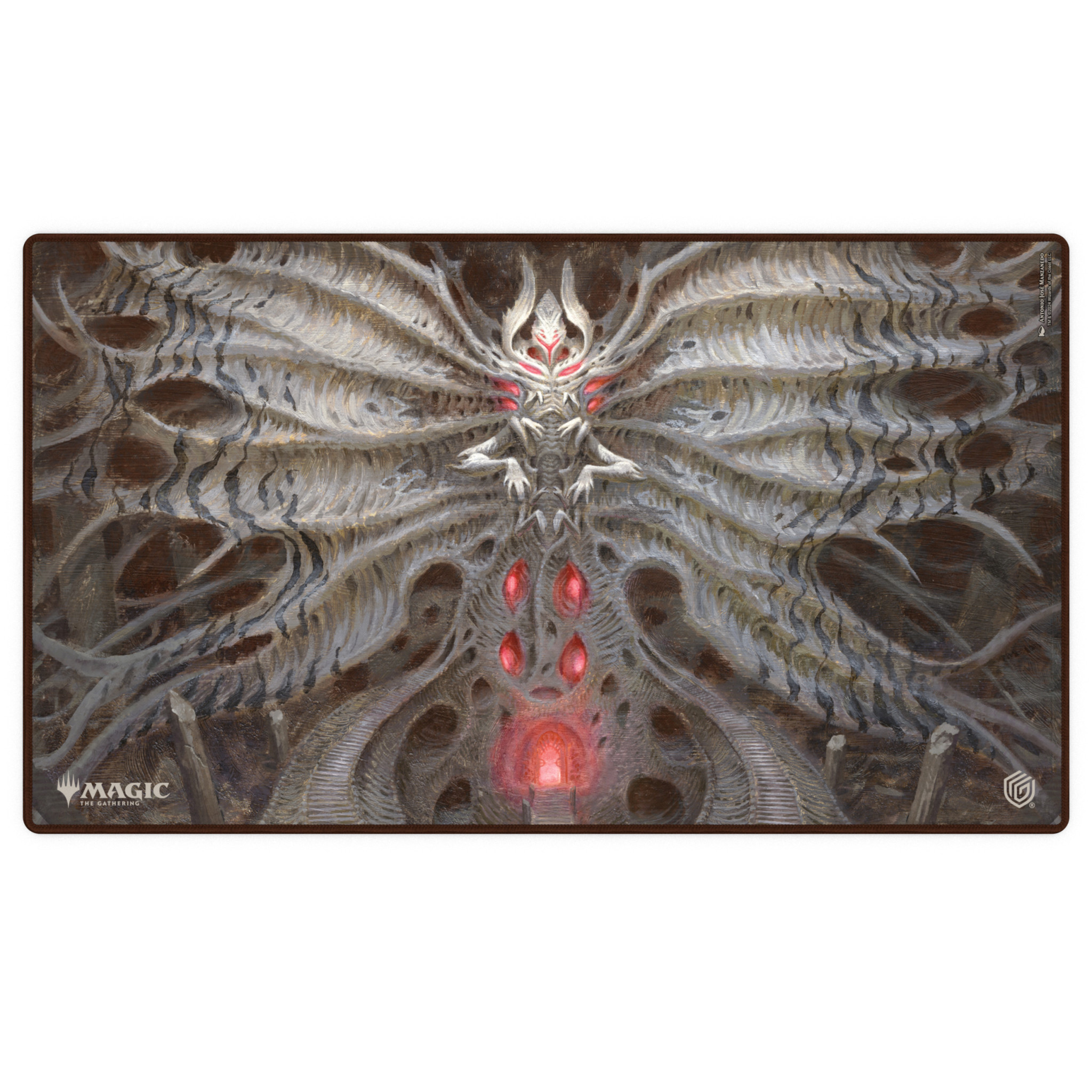 UG Playmat - MTG Duskmourn - Valgavoth, Terror Eater