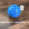 Jumbo Acrylic D100 Die - Javelin (Blue)