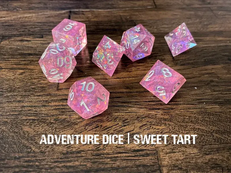 Sharp-Edge Resin RPG Set - Sweet Tart