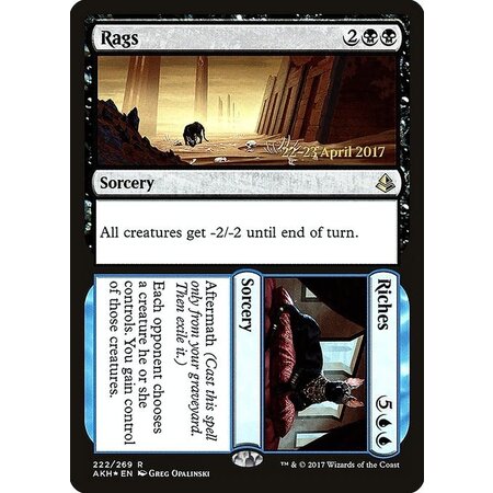 Rags // Riches - Foil - Prerelease Promo