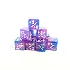 +1/+1 Counter Dice - Arcane Bolt - Blue & Purple/White Glitter - Set of 10