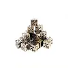 +1/+1 Mini Metal Counter Dice - Silver Ore w/Black - Set of 20