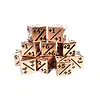 +1/+1 Metal Counter Dice - Copper Ore w/Black - Set of 12