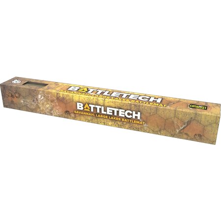PREORDER - Battletech: Battlemat - Savannah - Large Lakes